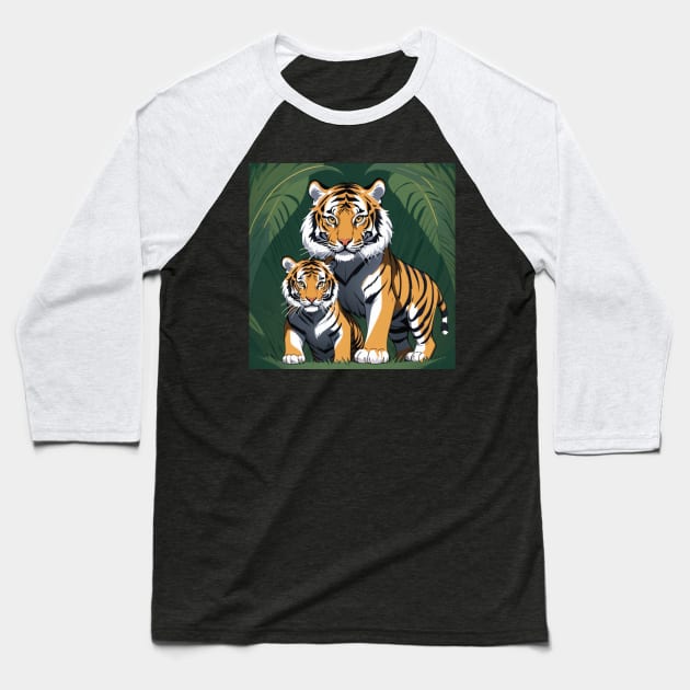 Beautiful Royal Bengal Tigers Baseball T-Shirt by Spaceboyishere
